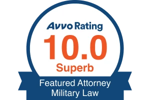 Avvo Rating - 10.0 - Featured Attorney Military Law